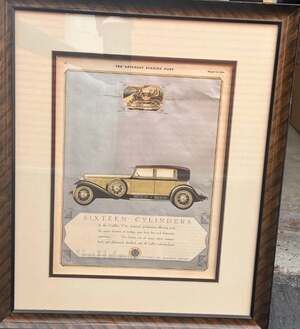 Vintage Cadillac V-16 Sixteen Cylinder Original Print Ad Dated August 16, 1930